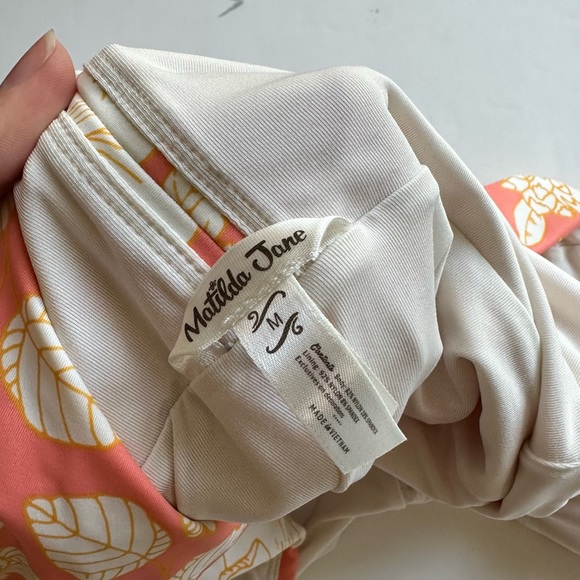 Matilda Jane So Peachy Pink & Orange One Piece Swimsuit Medium - Picture 6 of 6